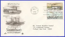 USA5 #2408 ADDR PCS ARTCRAFT FDC STR2  Steamboat Washington 1816