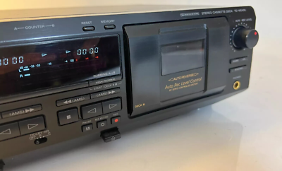 Sony TC-WE435 Doppio Cassette Deck Nero &ndash; Ricondizionato Con Garanzia 1 Anno