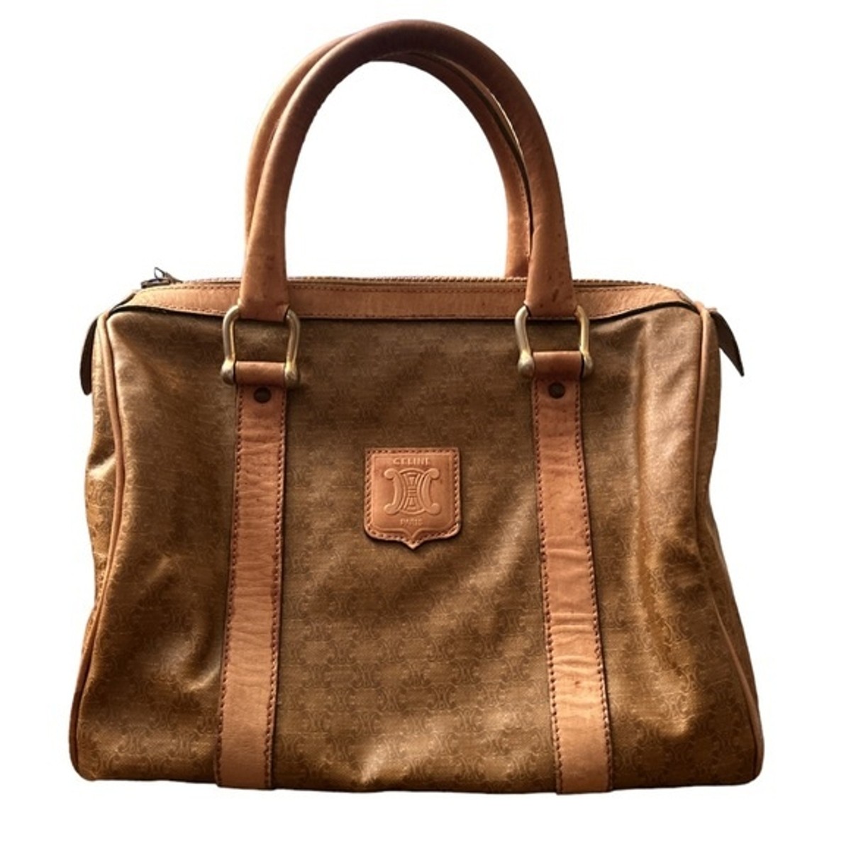 Vintage Celine Macadam Mini Satchel Bag PVC & Leather – Made