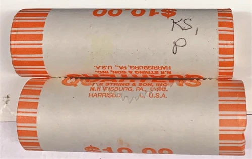 # C3084     KANSAS  STATEHOOD  QUARTERS, P & D    MINT ROLLS   ( 80 COINS )