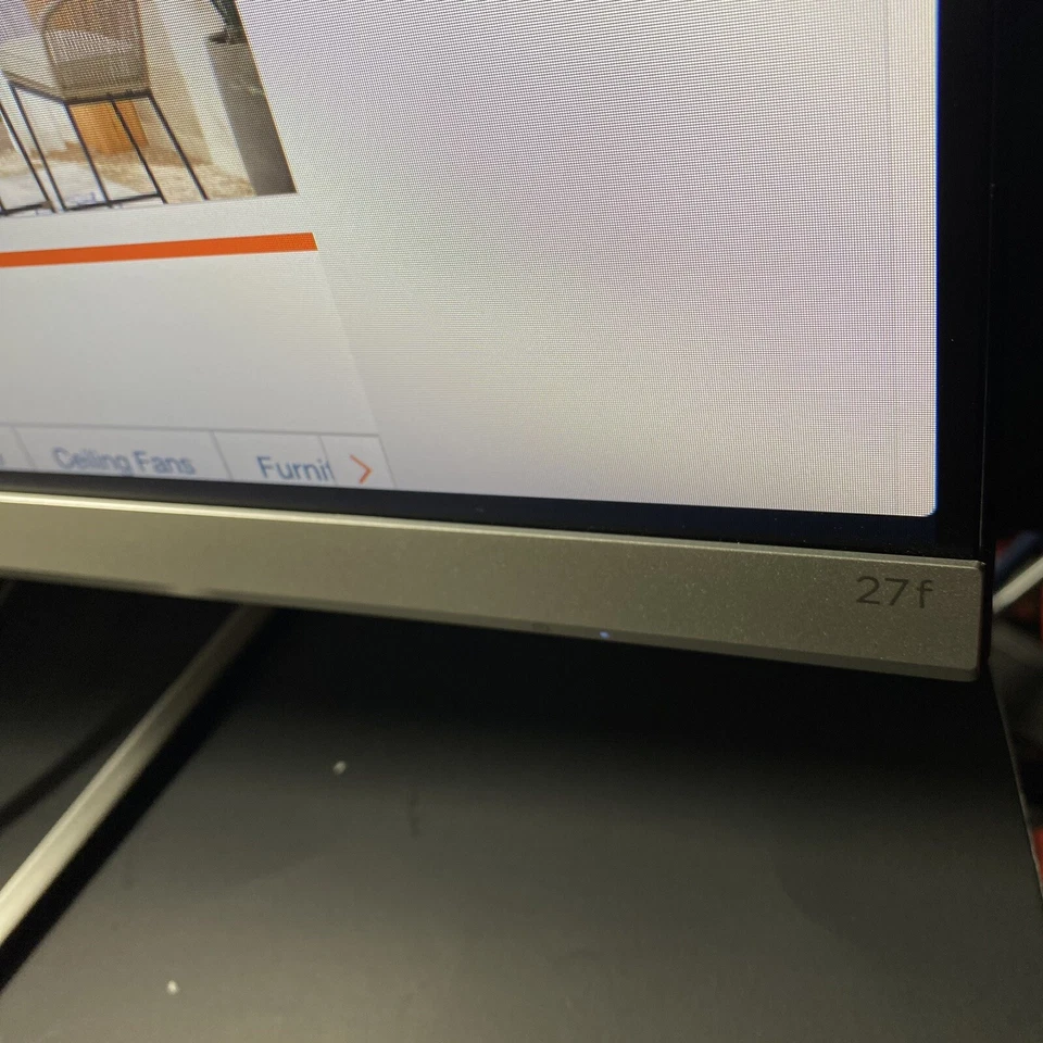 HP 27f 27 inch Widescreen LED Monitor - VGA and Power Cord Included Tested Works - Image 3 of 4