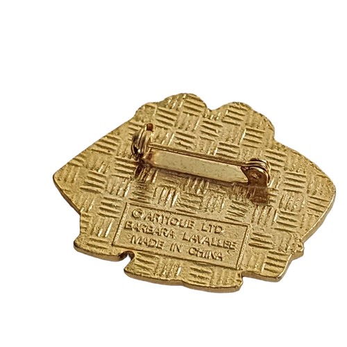 Vintage Barbara Lavallee Alaskan Cloisonne drei Frauen Brosche Anstecknadel Emaille - Bild 9 von 12