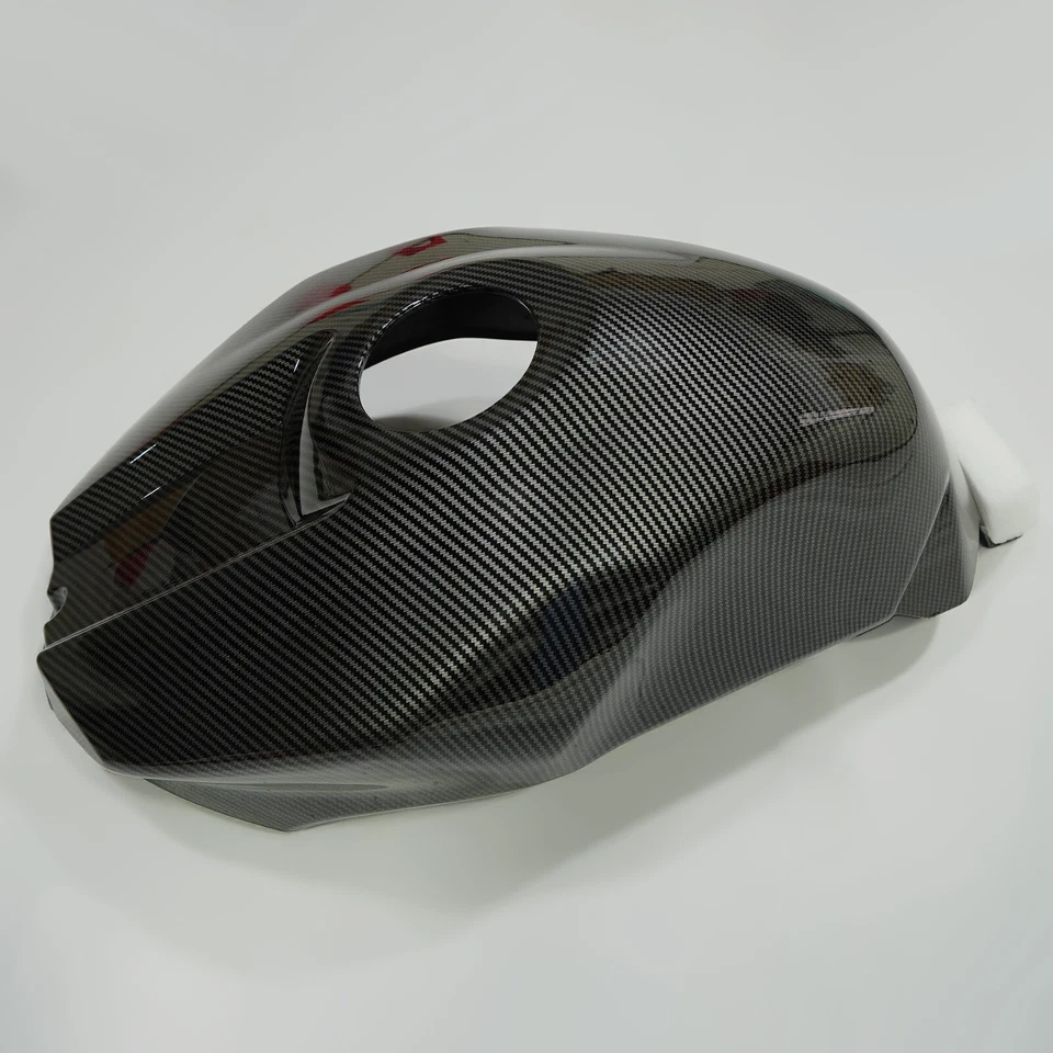Fuel Gas Tank Cover Black Carbon Fiber Painted For Yamaha YZF R1 2009-2014 US Foto 2 de 4