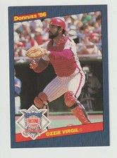 1986 Donruss All-Stars Ozzie Virgil Philadelphia Phillies #26 Near Mint