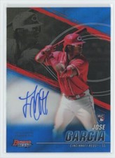 2021 Bowman's Best of 2021 Autographs Blue Refractor Jose Garcia Auto 020/150
