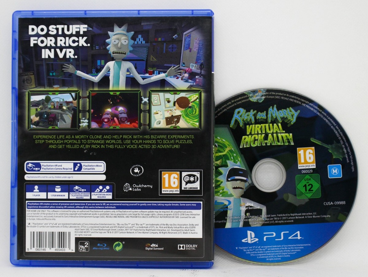 Playstation Rick Y Morty Ps4 Rick Morty: Virtual Rick-ality