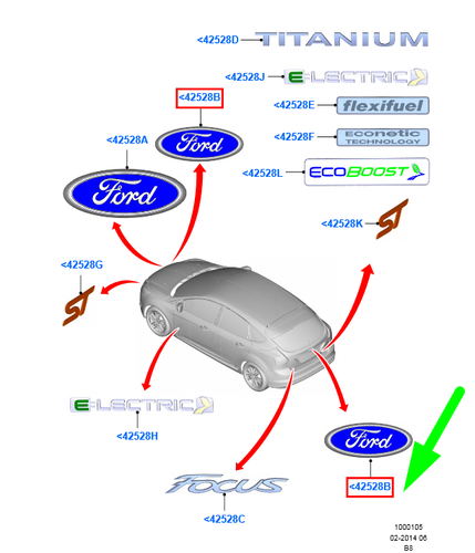 2086510 эмблема ford