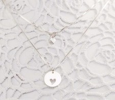 Mother Daughter Heart Necklaces - Set