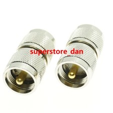 1Pcs UHF male to UHF Male PL259 PL-259 plug in series RF adapter connector