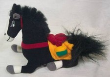 Walt Disney MULAN KHAN THE BLACK HORSE 7" STUFFED ANIMAL Toy