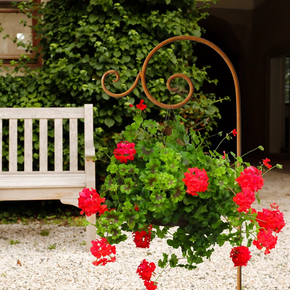 Laternenstab Rost 140 cm Ampelhalter Gartendeko Edelrost Beetstecker Gartenstab - Bild 3 von 3