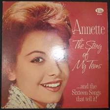 Annette-"The Story of My Teens" LP Vinyl (Buena Vista-BV-3312, 1962)