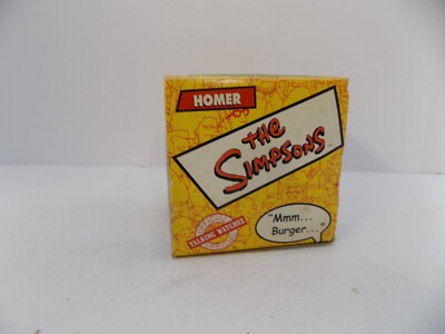 Vintage 2002 Burger King The Simpsons Homer Talking Watch Box and Instructions