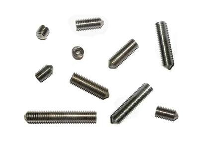 Madenschraube M2 M3 M4 M5 M6 M8 M10 EDELSTAHL 5-60mm Gewindestifte DIN914 Spitze