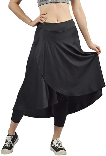Daily Chiffon Flare Skirted Leggings | eBay