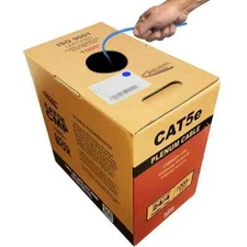 BN Cables Bulk Cat5e Plenum CMP 1000ft 350Mhz 24 Awg Cable Available in 4 colors