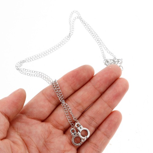 Handschellen-Schlüsselbeinkette Vintage Schmuck Halskette Metall - Bild 12 von 12