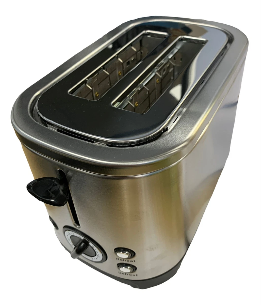 Vanilla Leisure 2 Slice Camping Caravan Motorhome Low Wattage Toaster Stainless