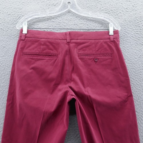 Vineyard Vines Mens Slim Chino Pants 31x32* Red Mid Rise Stretch Twill - Picture 4 of 14