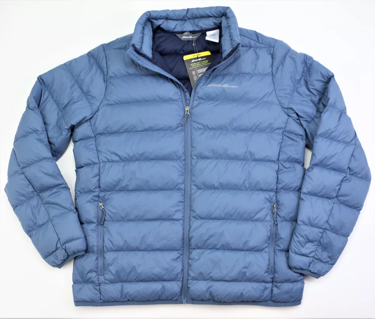 New Eddie Bauer Men s Packable Down Jacket Sizes S 3XL Water