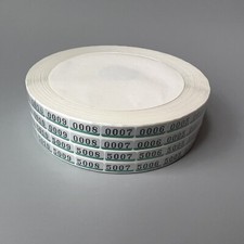 1x 10000 pairs Twin Check labels No. 0001-10000 for Noritsu QSF-V30/V50/V100