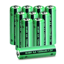 Lot AA Rechargeable Batteries NiMH 1200mAh 1.2v Garden Solar Light Ni-MH Battery