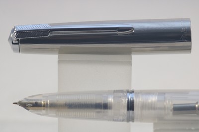 613 Beige//Cocoa Extra Fine Fountain Pen /& Polished Chrome Trim Wing Sung No