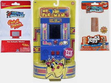 World's Smallest Collectibles Games Bundle/Lot 3 Etch A Sketch, Ms Pacman, Jenga