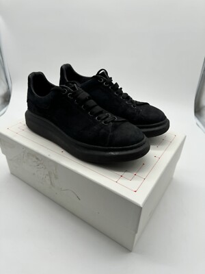 Alexander Mcqueen Oversized Sneaker Black Suede Mens in UK USED UK