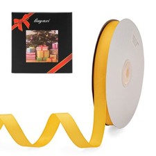 50-Yard Roll 3/8-inch Solid Gold Grosgrain Ribbon for Crafts Wedding