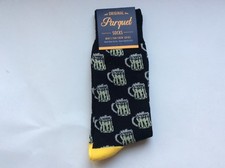 1 PAIR MEN'S FASHION NOVELTY BEER-MUG SOCKS  BLACK 10-13  NWT  COTTON