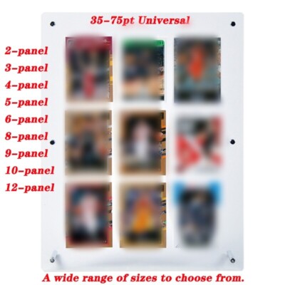 Card Display Stand-Holds 35-75pt Cards, HD Clear Acrylic, Multi-Sizes Available