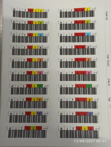 LTO Ultrium Bar code Labels *Minimum order 20 labels*