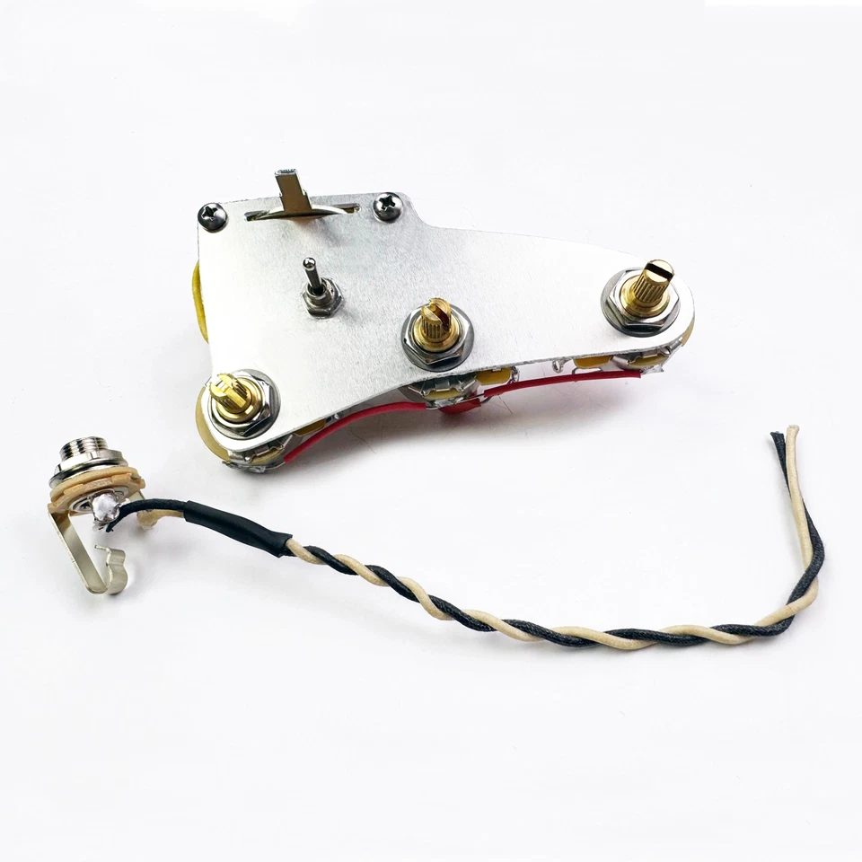 Arnés de cableado Fender Stratocaster personalizado de 7 vías (Gilmour) SPST (con tono dividido) Foto 2 de 4