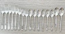 (16) Assorted Spoons & Forks Silver Plate Scrape ~ Jewelry or Craft Making Lot