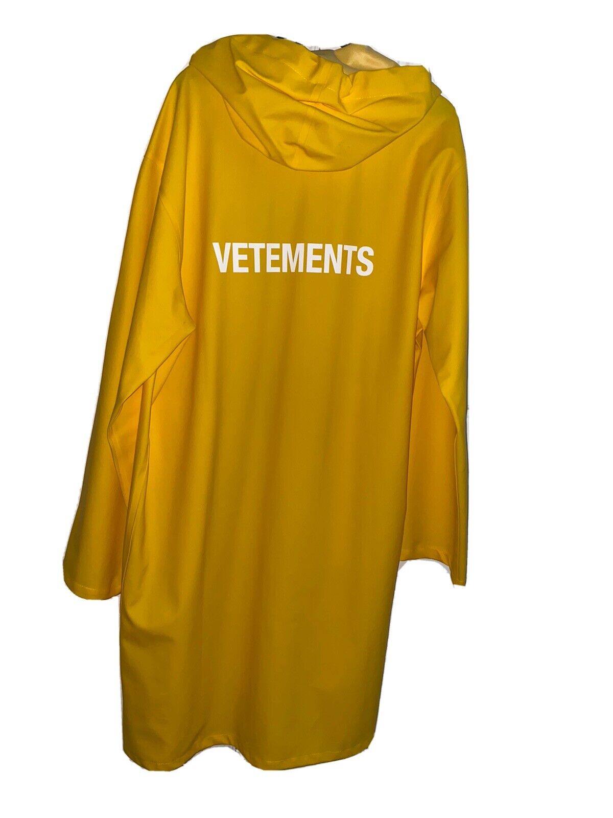 FW16 VETEMENTS Over Sized PVC Rain Coat Logo One … - image 1