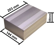 Silver Aluminum Project Box Enclosure Case Electronic DIY 203x144x68mm-Big