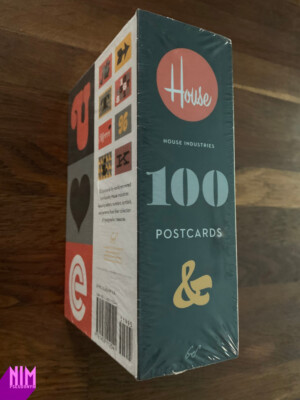House Industries 100 Postkarten Typ Schriftarten Design Typografie Box Set