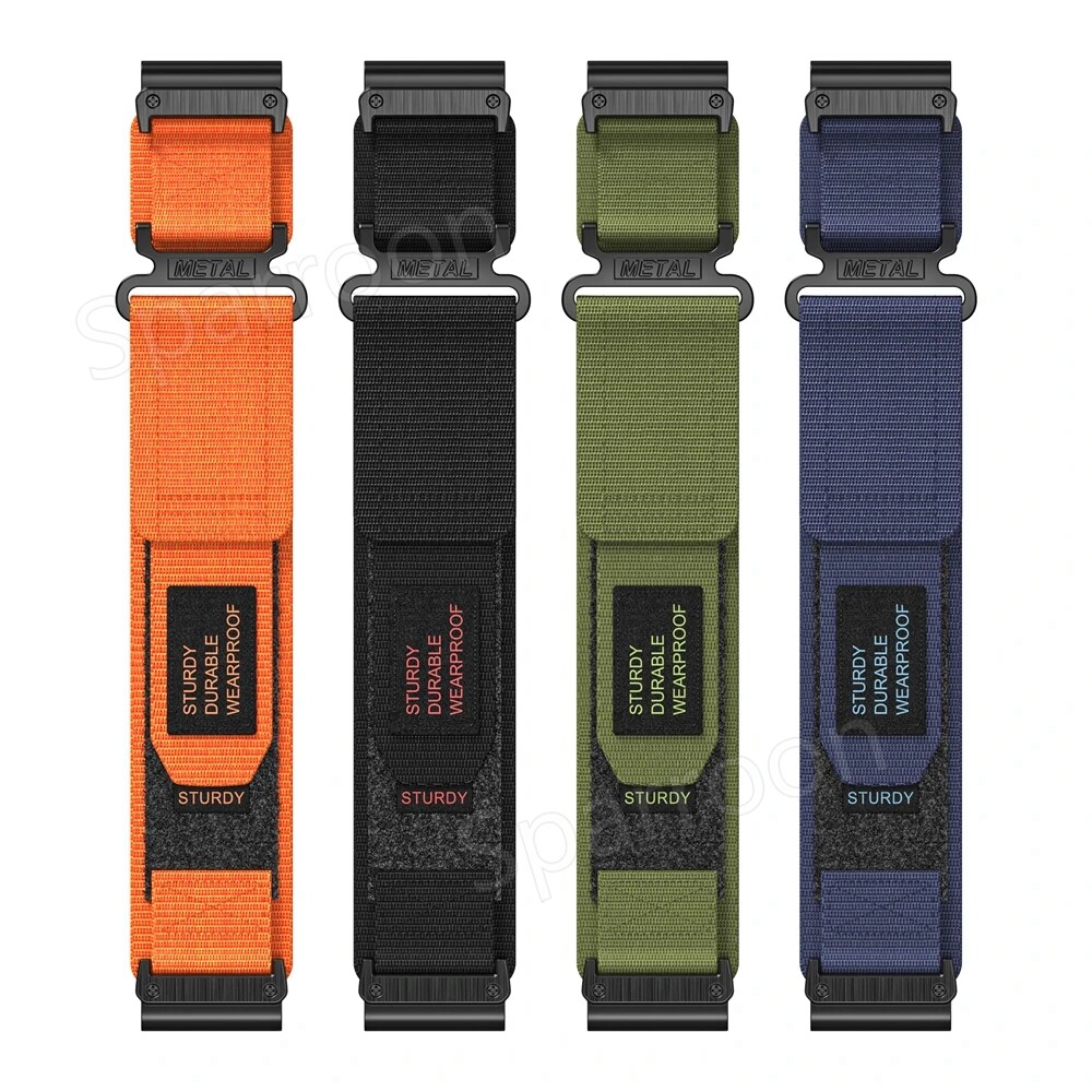 Nylon Strap Forerunner 945 Strap Hook&Loop Nylon Smart Strap For