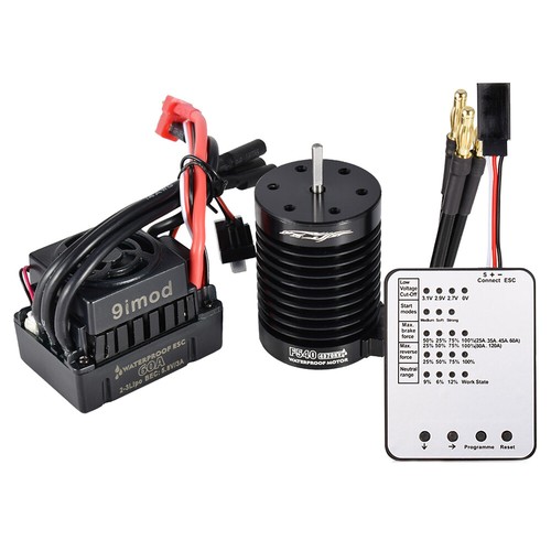 Motor impermeable sin escobillas 9imod F540-V2 4370KV 3,175 mm + 60 A ESC para coche de radiocontrol 1/10 - Imagen 2 de 28
