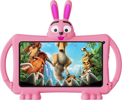 10 ZOLL KINDER TABLET LERN SPIELE ANDROID 11 TOUCHSCREEN KIDS MÄDCHEN ROSA X76