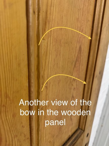 Reclaimed Vintage Old Victorian Pine Internal 4 panel Door 1945 x 735 or 730mm - Picture 21 of 24