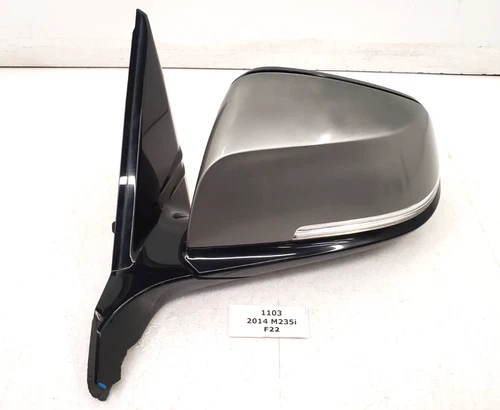 ✅ 14-17 OEM BMW F22 F23 F87 M2 Left Driver Side Mirror Assembly Heated Gray *