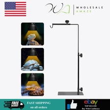 Simple Deluxe Reptile Light Stand Adjustable 16-32 inch Floor Lamp Holder