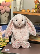 Jellycat Authentic Medium Blossom Blush Bunny Cherry Plush Toy NWT /Dust Bag