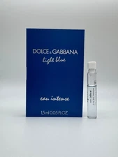 1 Splash Vial LIGHT BLUE Eau Intense for Women Dolce & Gabbana  0.05 oz 1.5ml