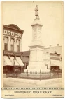 Elkhart Indiana Civil War Soldiers & Sailors Monument 1889 Cabinet Card Photo