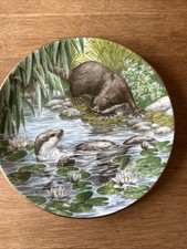 Wedgwood Collectors Plate Otter at Dusk From the Water's Edge Series