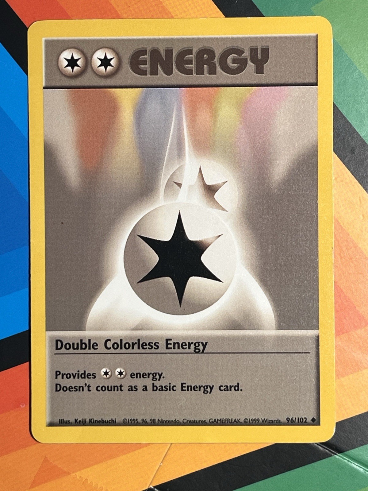 Double Colorless Energy 96/102 LP Base Set Pokemon Card WOTC 1999
