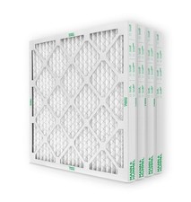 20x25x2 MERV 8 Pleated AC Furnace Air Filters. 4 Pack